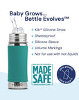 Kiki™ 11oz Straw / Kiddo Straw Bottle (~325mL)