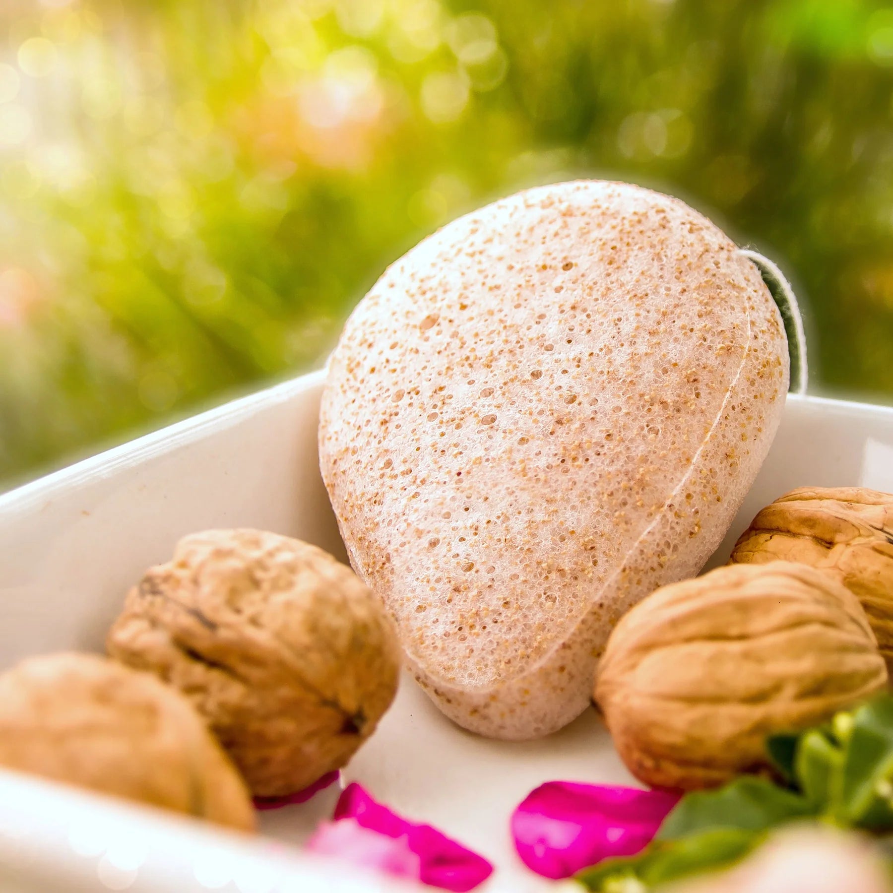 Walnut Konjac Sponge (Face and Lip scrub)
