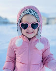 Toddler Heart Sunglasses - Polarized Grey Lens
