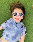 Toddler Heart Sunglasses - Polarized Grey Lens