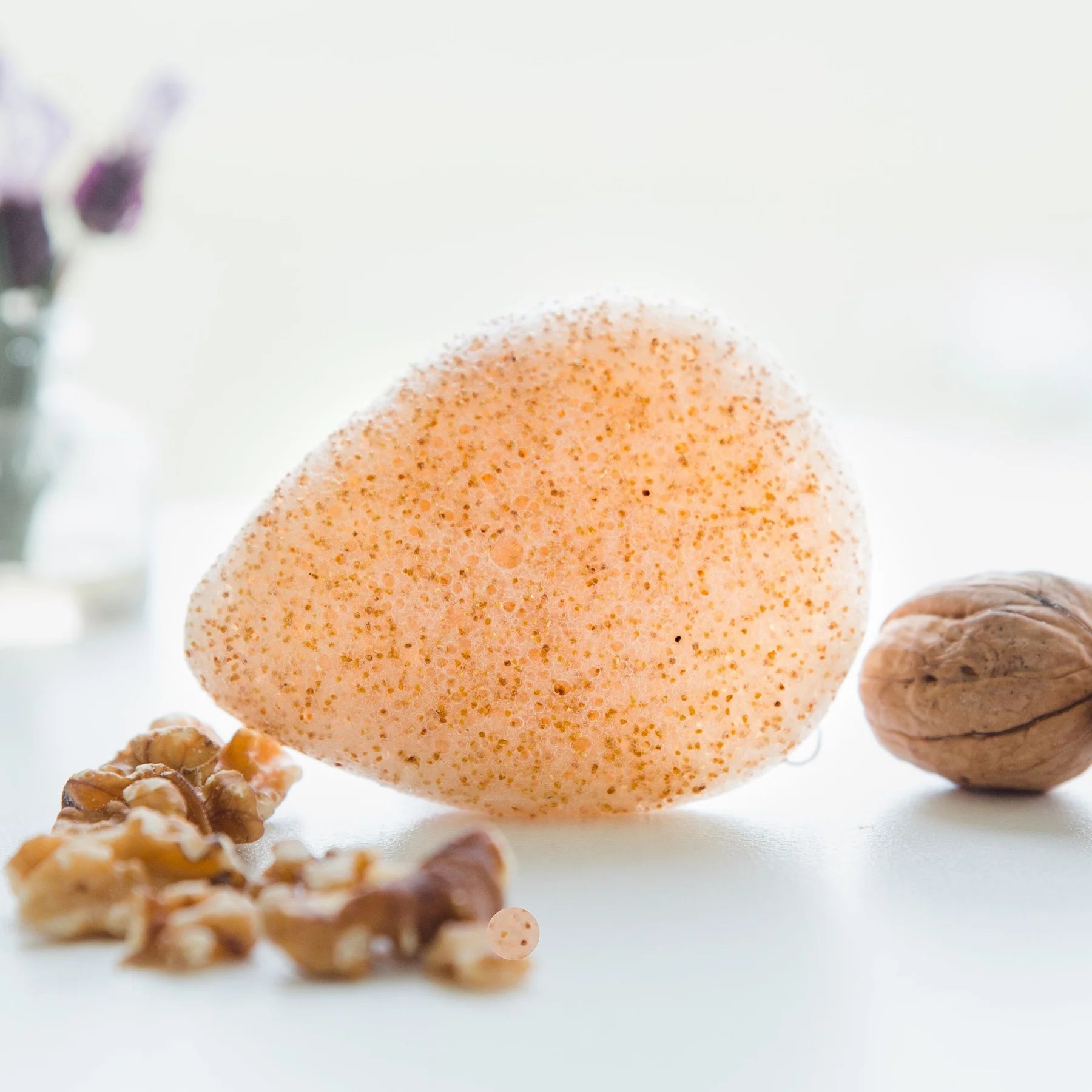 Walnut Konjac Sponge (Face and Lip scrub)