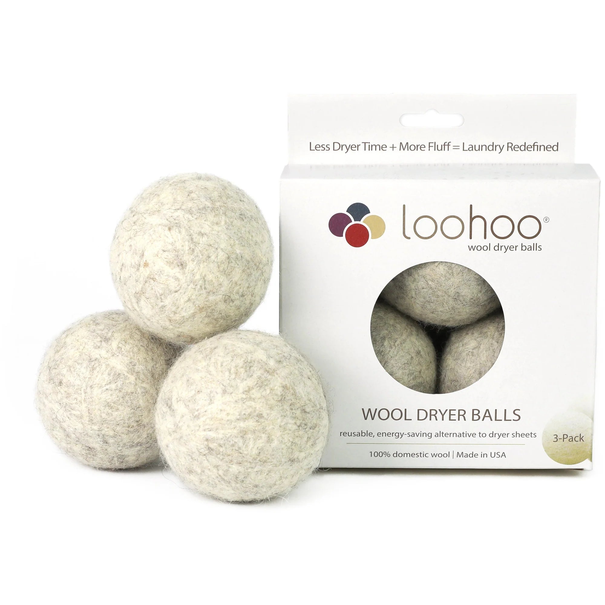 Deluxe Starter Wool Dryer Balls (3-Pack bundle)