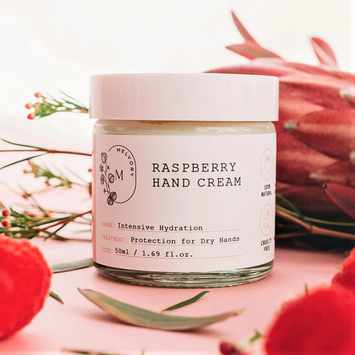 Raspberry Hand Cream (50ml)