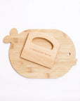 Wooden Kids Cutting Board + Knife Set