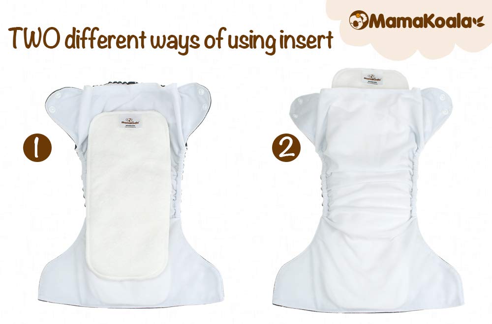 Bamboo Cloth Diaper Inserts Pack (One-size Insert and Newborn Insert)