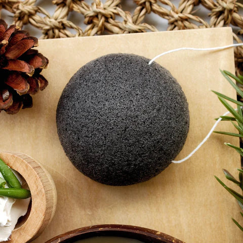 Charcoal Konjac Sponge (Facial Exfoliator)