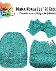 Mama Koala 1.0 - Our Exclusive: Glittery Aquamarine