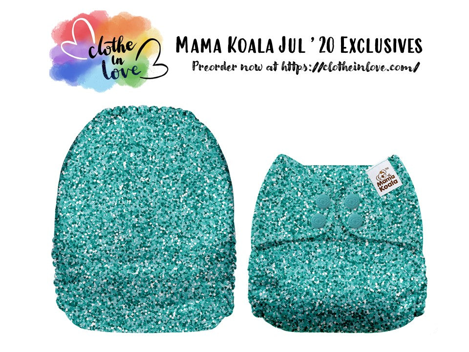 Mama Koala 1.0 - Our Exclusive: Glittery Aquamarine